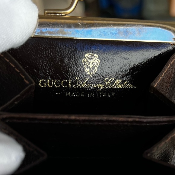 Rare Gucci GG Supreme Kiss Lock Coin Purse EUC Box Circa 1979-80 - Picture 14 of 16